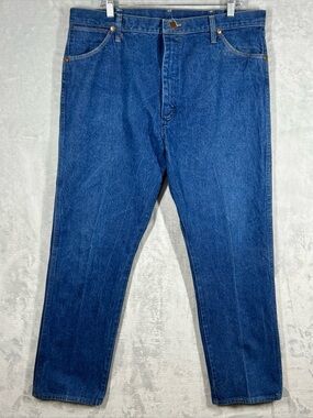 Vintage Wrangler Jeans Mens 40x30 Made in USA 90s 13MWZ Cowboy Medium Wash